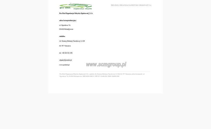 pro-ekol-organizacja-odzysku-s-a